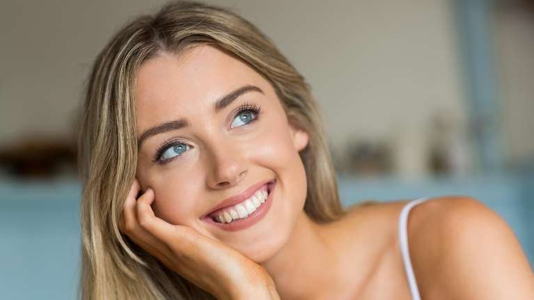 porcelain veneers in dedham ma | woman smiling